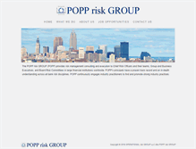 Tablet Screenshot of poppriskgroup.com